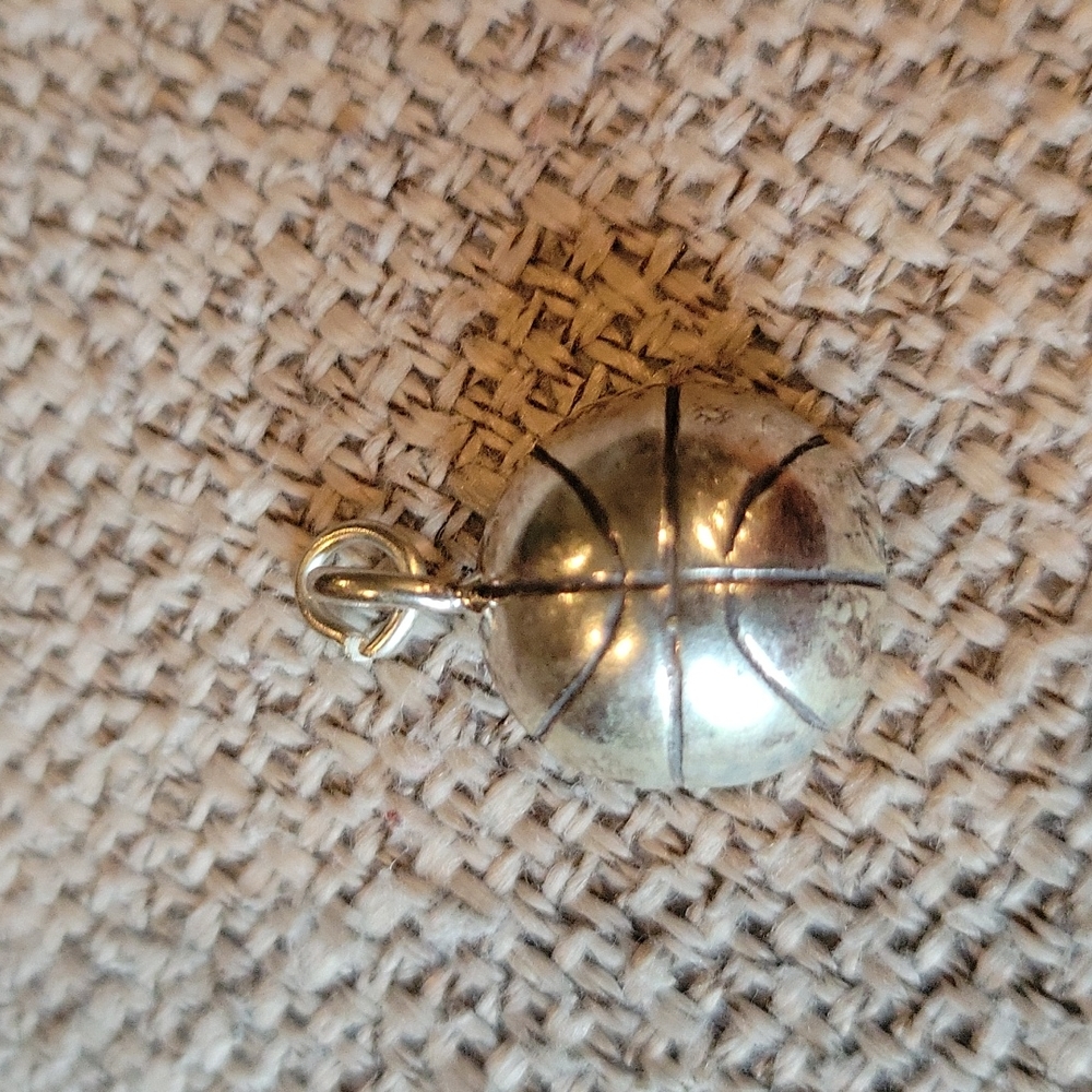 Basketball Necklace Charm